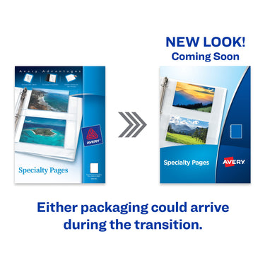 Avery Clear Business Card Organizer Pages for 3 Ring Binders, Pack of 10, Holds 200 Cards Total (76009) 1 Pack